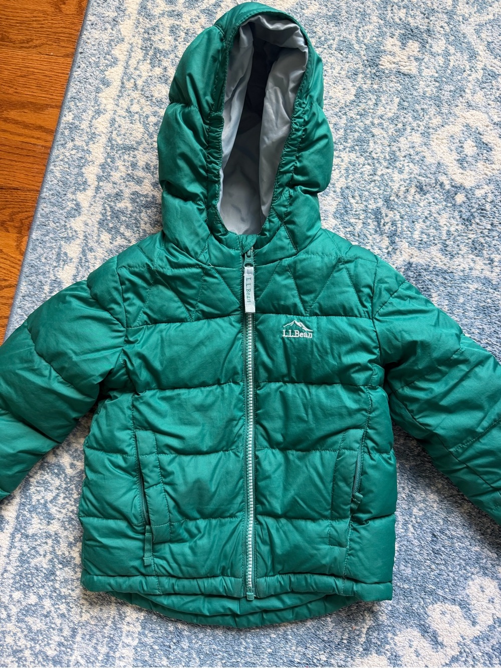 L.L. Bean Kids Down Jacket with fleece lining